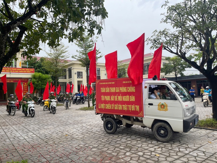 UBND XÃ VĨNH THANH TỔ CHỨC LỄ RA QUÂN ĐẢM BẢO TRẬT TỰ ĐÔ THỊ, TRẬT TỰ CÔNG CỘNG, PHÒNG CHỐNG TỘI PHẠM, ĐẢM BẢO AN NINH, AN TOÀN ĐẠI HỘI ĐẢNG CÁC CẤP- Ảnh 11.