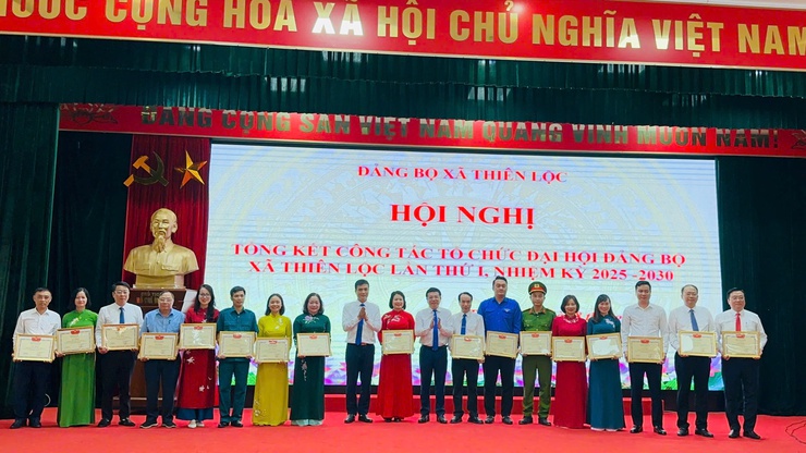 Đảng bộ xã Thiên Lộc tổ chức Hội nghị tổng kết công tác tổ chức Đại hội Đảng bộ xã lần thứ I, nhiệm kỳ 2025 - 2030- Ảnh 10.