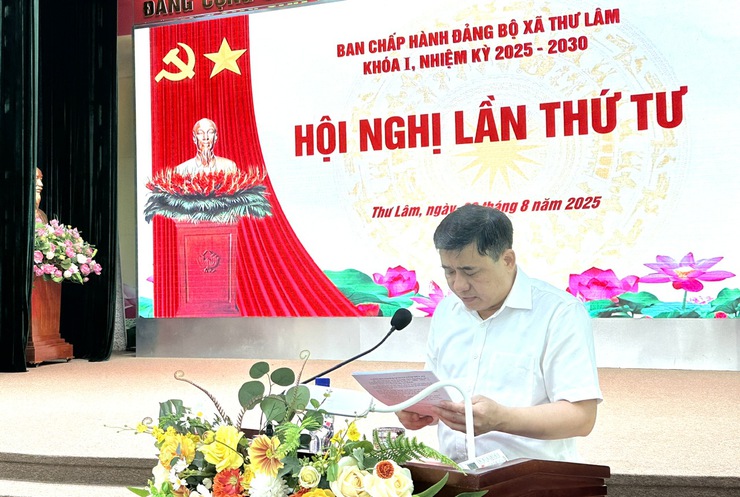 Ban chấp hành Đảng bộ xã Thư Lâm khóa I, nhiệm kỳ 2025-2030 tổ chức Hội nghị lần thứ Tư
- Ảnh 3.