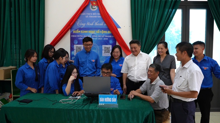 Xã Thanh Oai: Khánh thành công trình thanh niên "Điểm sinh hoạt số cộng đồng"- Ảnh 3.