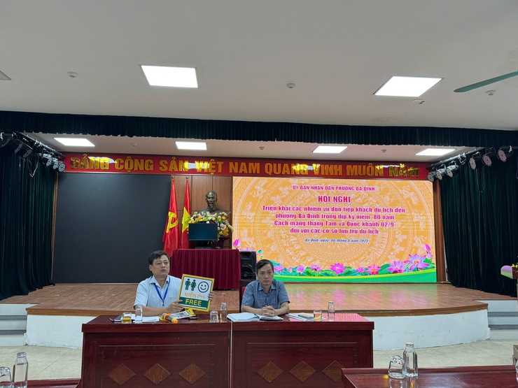 PHƯỜNG BA ĐÌNH TĂNG CƯỜNG PHỐI HỢP CÁC CƠ SỞ LƯU TRÚ DU LỊCH PHỤC VỤ ĐẠI LỄ KỶ NIỆM 80 NĂM CÁCH MẠNG THÁNG TÁM VÀ QUỐC KHÁNH 2/9- Ảnh 2.