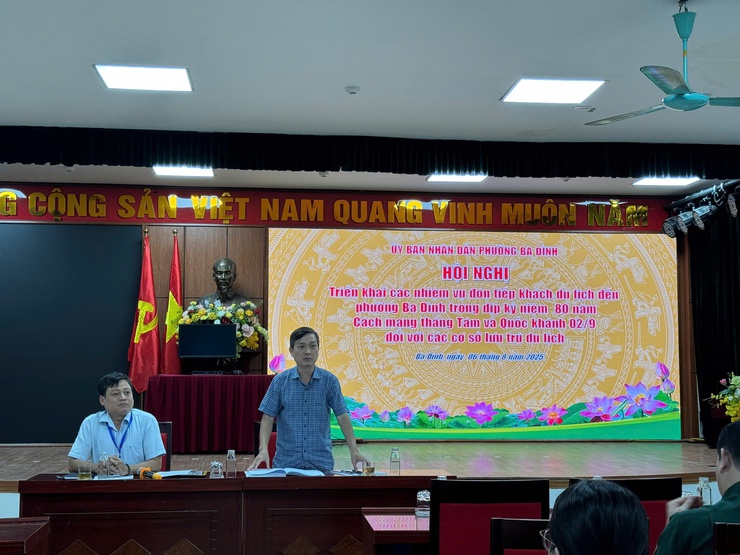 PHƯỜNG BA ĐÌNH TĂNG CƯỜNG PHỐI HỢP CÁC CƠ SỞ LƯU TRÚ DU LỊCH PHỤC VỤ ĐẠI LỄ KỶ NIỆM 80 NĂM CÁCH MẠNG THÁNG TÁM VÀ QUỐC KHÁNH 2/9- Ảnh 1.