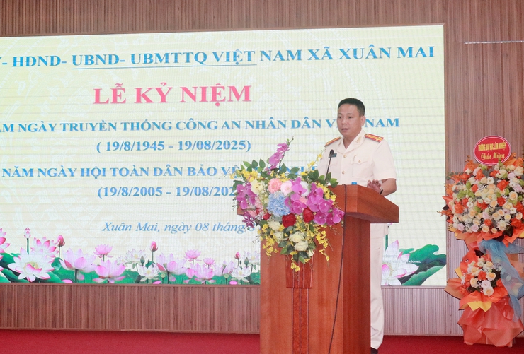 Xuân Mai tổ chức lễ kỷ niệm 80 năm Ngày truyền thống Công an nhân dân Việt Nam, 20 năm Ngày hội toàn dân bảo vệ an ninh Tổ quốc- Ảnh 7.