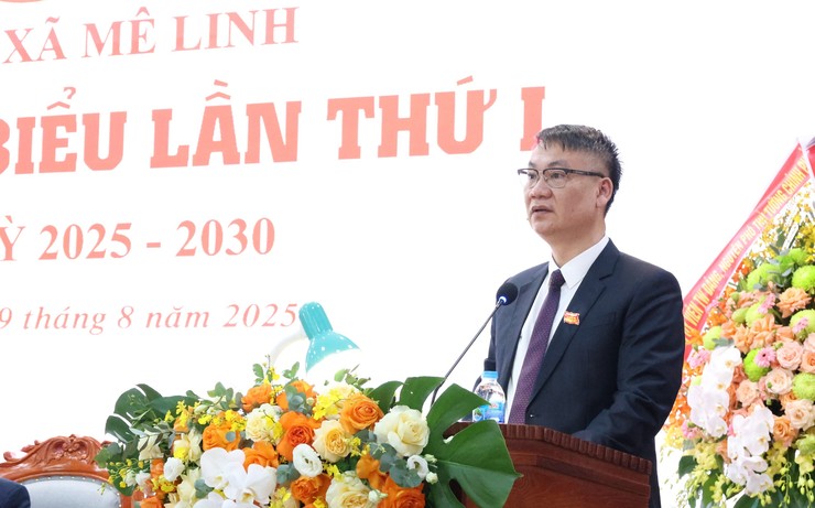 Đại hội đại biểu Đảng bộ xã Mê Linh lần thứ I, nhiệm kỳ 2025-2030 thành công tốt đẹp- Ảnh 3.