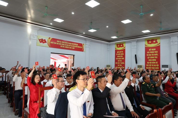 Đại hội đại biểu Đảng bộ xã Mê Linh lần thứ I, nhiệm kỳ 2025-2030 thành công tốt đẹp- Ảnh 4.