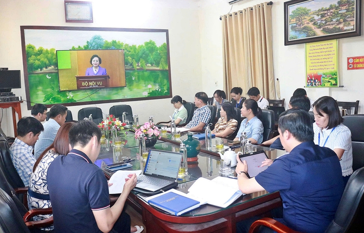 Xuân Mai dự hội nghị trực tuyến toàn quốc tập huấn chuyên môn, nghiệp vụ cho cán bộ, công chức, viên chức- Ảnh 1.