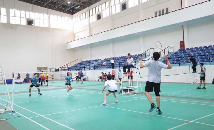 Sôi nổi Giải cầu lông xã Quang Minh chào mừng 80 năm Quốc khánh 2/9- Ảnh 6.