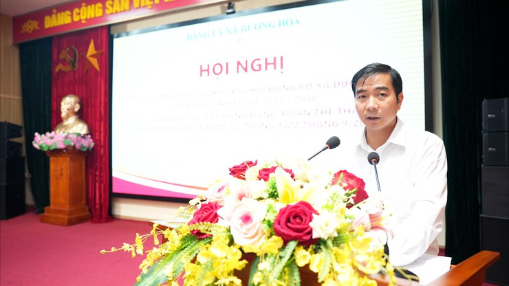 Tổng kết công tác tổ chức Đại hội Đảng bộ xã Dương Hoà lần thứ I, nhiệm kỳ 2025-2030; Giao ban công tác xây dựng Đảng đoàn thể tháng 8, phương hướng nhiệm vụ trọng tâm tháng 9/2025- Ảnh 4.