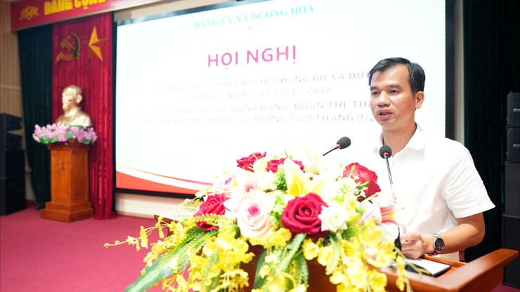 Tổng kết công tác tổ chức Đại hội Đảng bộ xã Dương Hoà lần thứ I, nhiệm kỳ 2025-2030; Giao ban công tác xây dựng Đảng đoàn thể tháng 8, phương hướng nhiệm vụ trọng tâm tháng 9/2025- Ảnh 5.