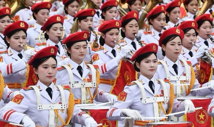 Vinh dự và tự hào người con Ứng Hoà: Thiếu úy khối Quân nhạc được tham gia 4 lần qua Lễ đài lịch sử- Ảnh 2.