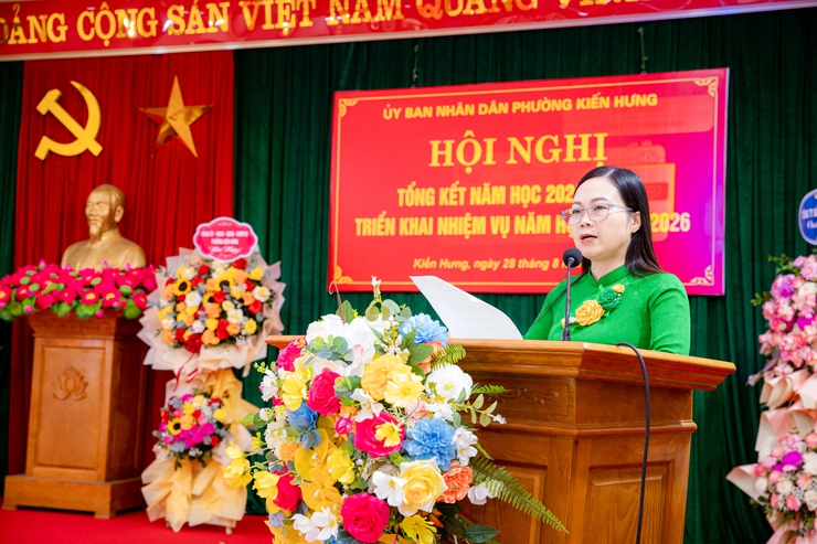 Phường Kiến Hưng tổng kết năm học 2024 - 2025 và triển khai nhiệm vụ năm học 2025 - 2026- Ảnh 3.