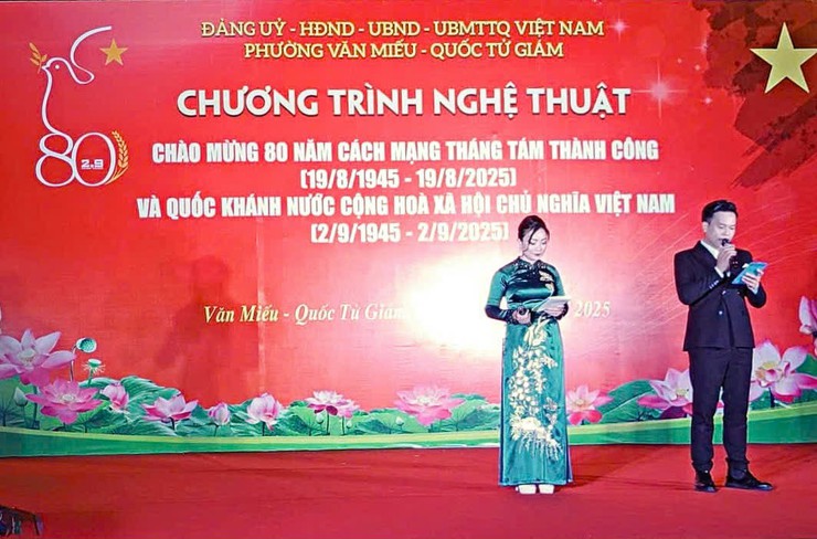 CHƯƠNG TRÌNH NGHỆ THUẬT CHÀO MỪNG 80 NĂM CÁCH MẠNG THÁNG TÁM VÀ QUỐC KHÁNH 2/9- Ảnh 1.