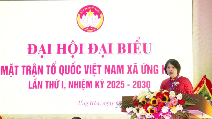 ĐẠI HỘI MẶT TRẬN TỔ QUỐC VIỆT NAM XÃ ỨNG HÒA LẦN THỨ NHẤT, NHIỆM KỲ 2025 – 2030 THÀNH CÔNG TỐT ĐẸP.- Ảnh 3.