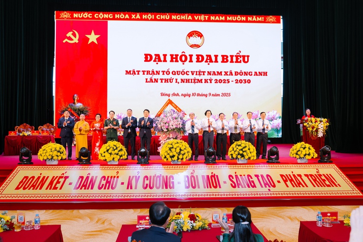 ĐẠI HỘI ĐẠI BIỂU MẶT TRẬN TỔ QUỐC VIỆT NAM XÃ ĐÔNG ANH LẦN THỨ I, NHIỆM KỲ 2025 - 2030- Ảnh 2.
