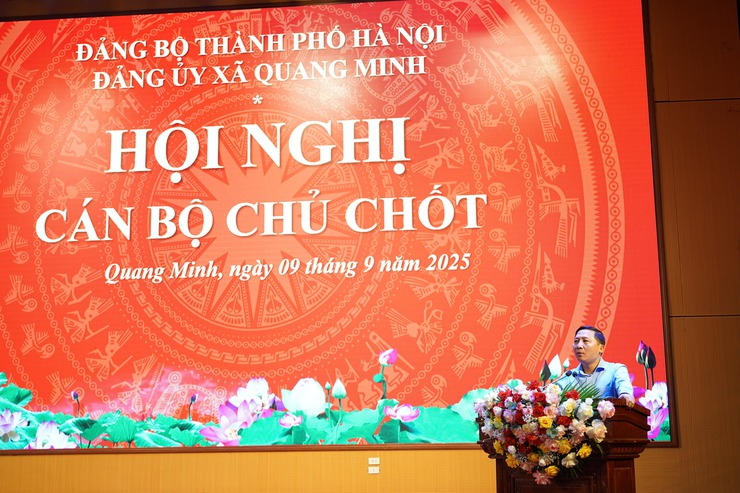 Đảng ủy xã Quang Minh thực hiện quy trình giới thiệu nhân sự tham gia Ban Thường vụ, Ban Chấp hành, Ủy viên Ủy ban Kiểm tra Đảng ủy nhiệm kỳ 2025-2030- Ảnh 4.