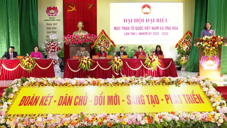 ĐẠI HỘI MẶT TRẬN TỔ QUỐC VIỆT NAM XÃ ỨNG HÒA LẦN THỨ NHẤT, NHIỆM KỲ 2025 – 2030 THÀNH CÔNG TỐT ĐẸP.- Ảnh 6.