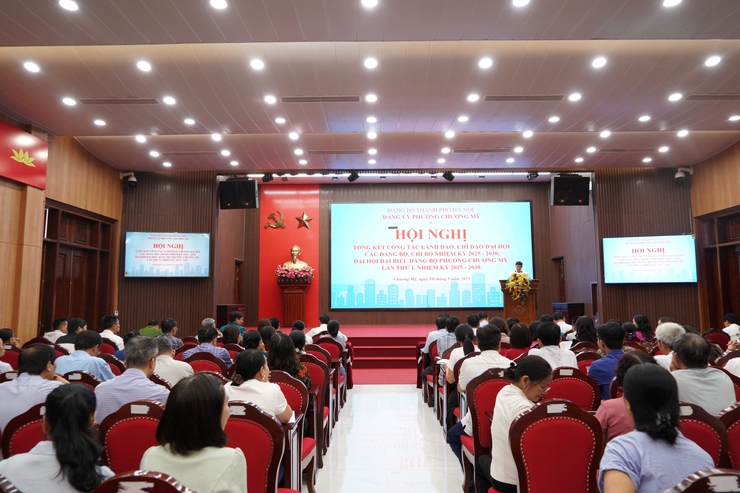 Phường Chương Mỹ tổng kết công tác lãnh đạo, chỉ đạo, triển khai thực hiện Đại hội Đảng bộ, Chi bộ trực thuộc và Đại hội đại biểu Đảng bộ phường Chương Mỹ lần thứ I, nhiệm kỳ 2025-2030- Ảnh 2.