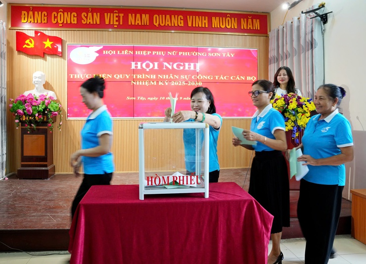 MTTQ, Hội Phụ nữ, Hội Nông dân, Đoàn Thanh niên phường Sơn Tây thực hiện quy trình công tác cán bộ- Ảnh 2.