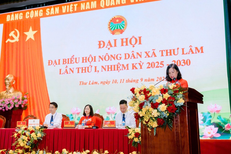Phiên Nội bộ Đại hội đại biểu Hội Nông dân xã Thư Lâm lần thứ I, nhiệm kỳ 2025-2030.- Ảnh 11.