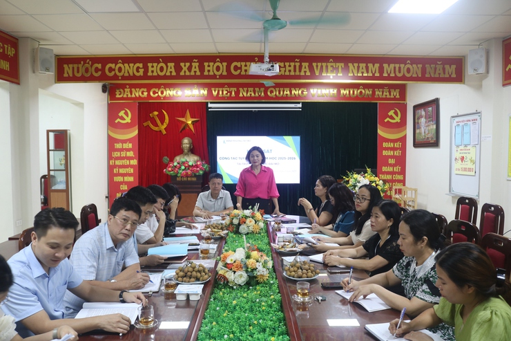 Thường trực HĐND phường Tây Mỗ khảo sát công tác tuyển sinh năm học mới- Ảnh 1.