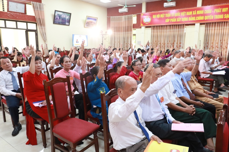 Uỷ ban MTTQ Việt Nam xã Minh Châu: Khẳng định vai trò trong xây dựng quê hương xanh - văn minh - hạnh phúc- Ảnh 8.