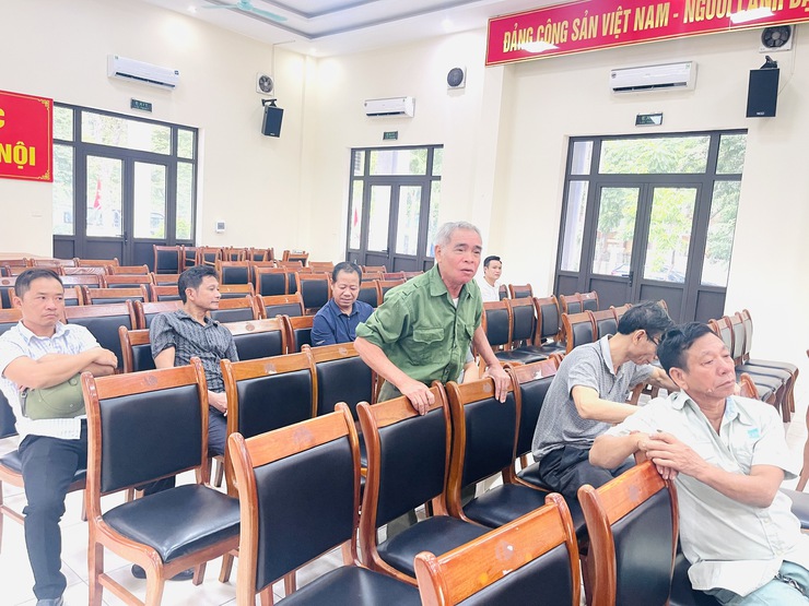 UBND xã Thiên Lộc tổ chức hội nghị làm việc với các hộ gia đình, cá nhân có công trình xây dựng trên đất nông nghiệp trong chỉ giới GPMB để thực hiện dự án: Xây dựng khu đô thị mới G8- Ảnh 4.