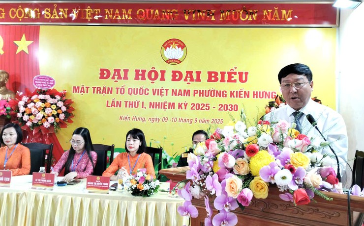MTTQ Việt Nam phường Kiến Hưng "Phát huy sức mạnh đại đoàn kết toàn dân tộc, đổi mới, sáng tạo, nâng cao chất lượng, hiệu quả hoạt động của Mặt trận Tổ quốc các cấp, xây dựng phường Kiến Hưng ngày càng phát triển, văn minh, hiện đại"- Ảnh 4.