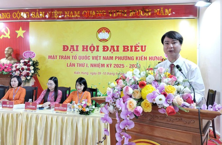 MTTQ Việt Nam phường Kiến Hưng "Phát huy sức mạnh đại đoàn kết toàn dân tộc, đổi mới, sáng tạo, nâng cao chất lượng, hiệu quả hoạt động của Mặt trận Tổ quốc các cấp, xây dựng phường Kiến Hưng ngày càng phát triển, văn minh, hiện đại"- Ảnh 5.