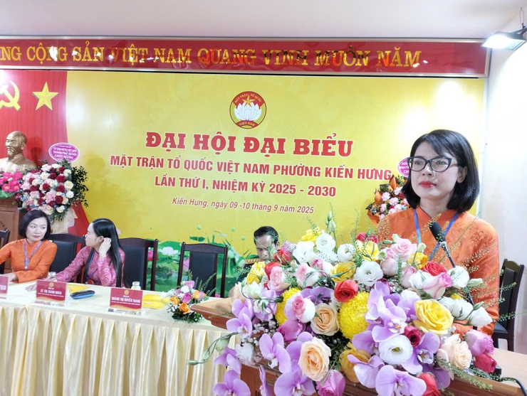 MTTQ Việt Nam phường Kiến Hưng "Phát huy sức mạnh đại đoàn kết toàn dân tộc, đổi mới, sáng tạo, nâng cao chất lượng, hiệu quả hoạt động của Mặt trận Tổ quốc các cấp, xây dựng phường Kiến Hưng ngày càng phát triển, văn minh, hiện đại"- Ảnh 3.
