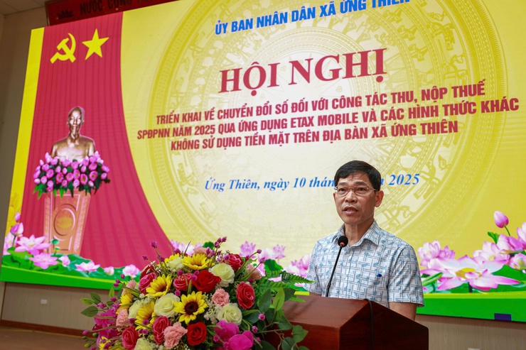 Xã Ứng Thiên triển khai kế hoạch chuyển đổi số trong công tác thu, nộp thuế sử dụng đất phi nông nghiệp năm 2025- Ảnh 5.