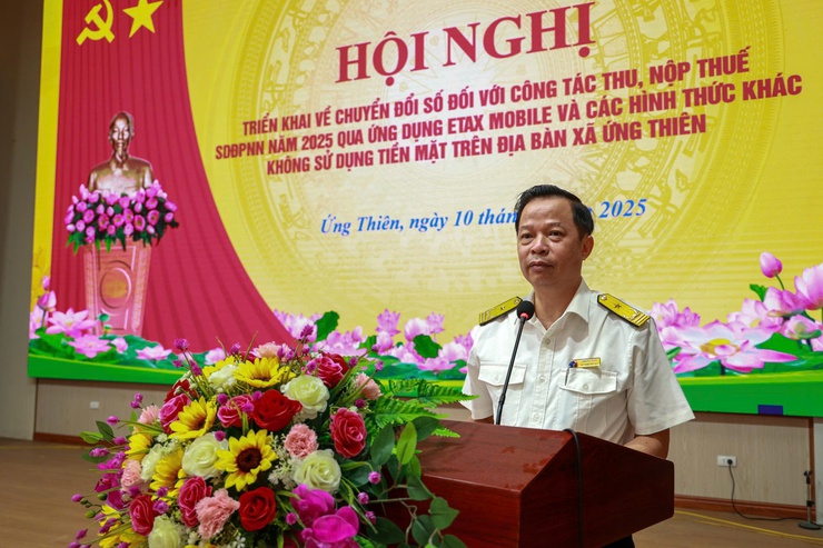 Xã Ứng Thiên triển khai kế hoạch chuyển đổi số trong công tác thu, nộp thuế sử dụng đất phi nông nghiệp năm 2025- Ảnh 6.