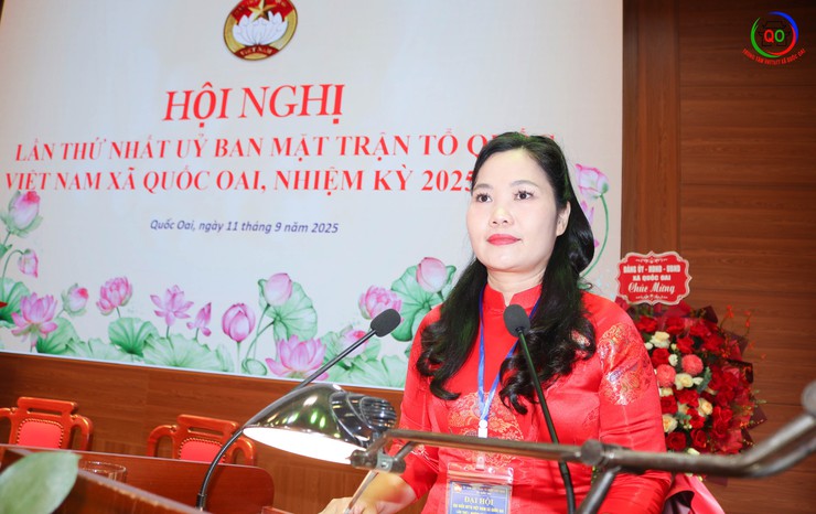 Đại hội MTTQ Việt Nam xã Quốc Oai nhiệm kỳ 2025-2030: Phát huy sức mạnh đại đoàn kết toàn dân, đổi mới sáng tạo, xây dựng quê hương phát triển bền vững- Ảnh 13.
