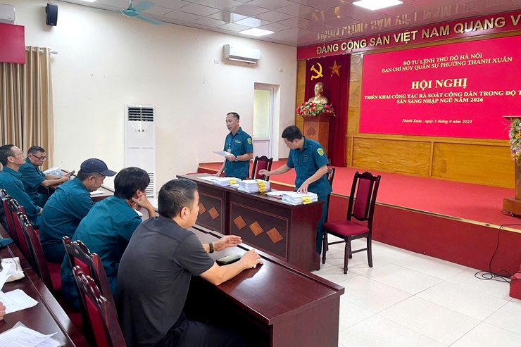 Phường Thanh Xuân triển khai công tác tuyển chọn, gọi công dân nhập ngũ năm 2026- Ảnh 1.