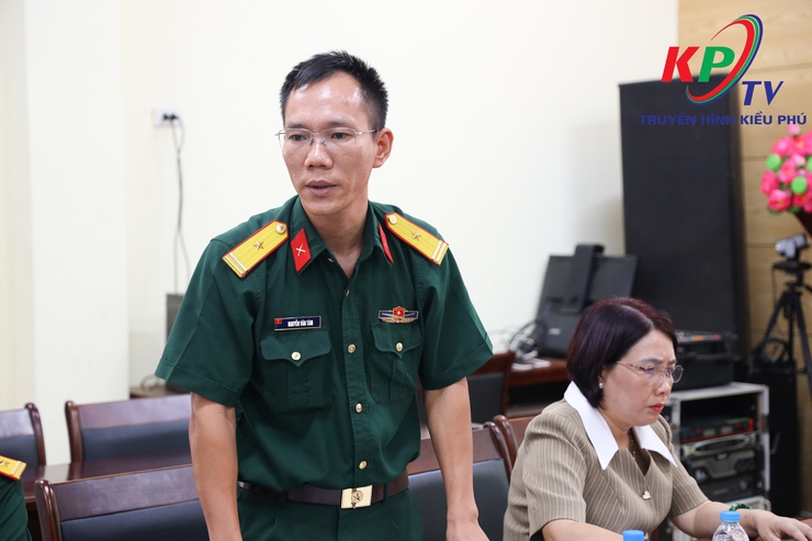 Đảng ủy Ban chỉ huy phòng thủ khu vực 2- Phúc Thọ làm việc với Cấp ủy, chính quyền xã Kiều Phú về công tác quân sự, quốc phòng- Ảnh 6.