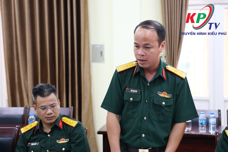 Đảng ủy Ban chỉ huy phòng thủ khu vực 2- Phúc Thọ làm việc với Cấp ủy, chính quyền xã Kiều Phú về công tác quân sự, quốc phòng- Ảnh 4.