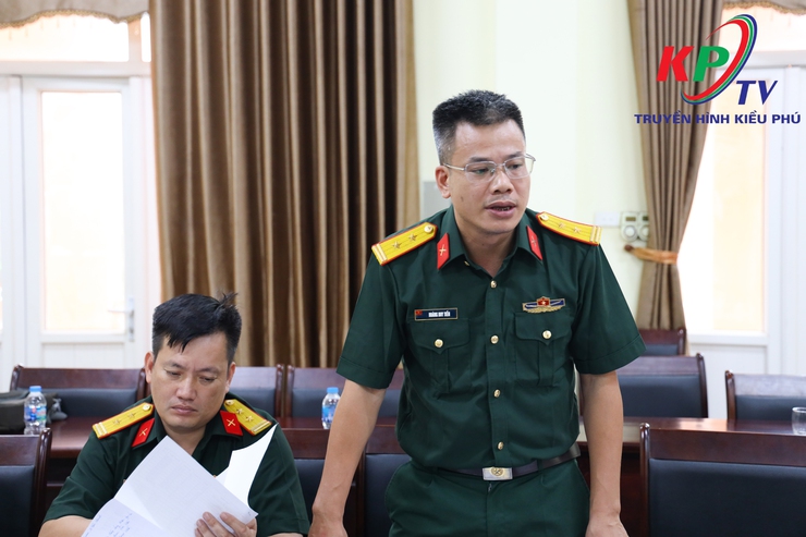 Đảng ủy Ban chỉ huy phòng thủ khu vực 2- Phúc Thọ làm việc với Cấp ủy, chính quyền xã Kiều Phú về công tác quân sự, quốc phòng- Ảnh 5.
