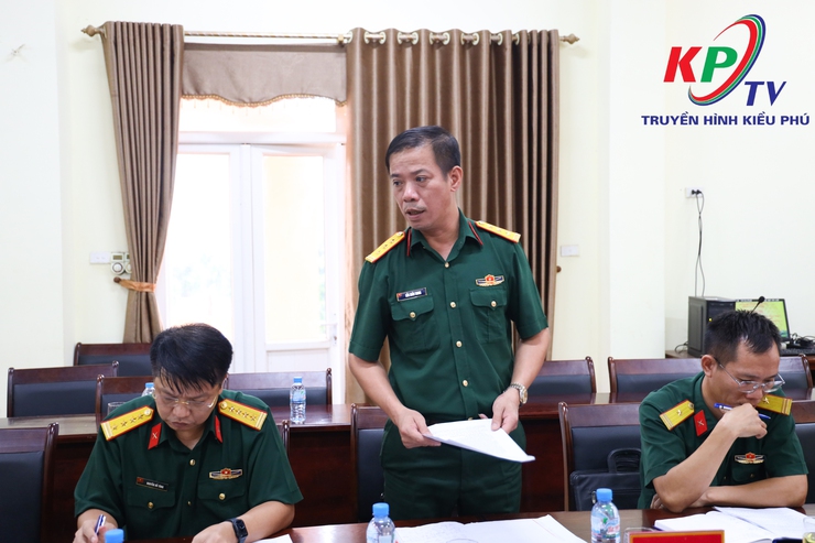 Đảng ủy Ban chỉ huy phòng thủ khu vực 2- Phúc Thọ làm việc với Cấp ủy, chính quyền xã Kiều Phú về công tác quân sự, quốc phòng- Ảnh 3.