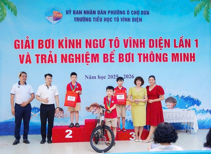 Giải bơi kình ngư Tô Vĩnh Diện lần thứ nhất – Sân chơi thể thao, hành trang kỹ năng sống- Ảnh 4.