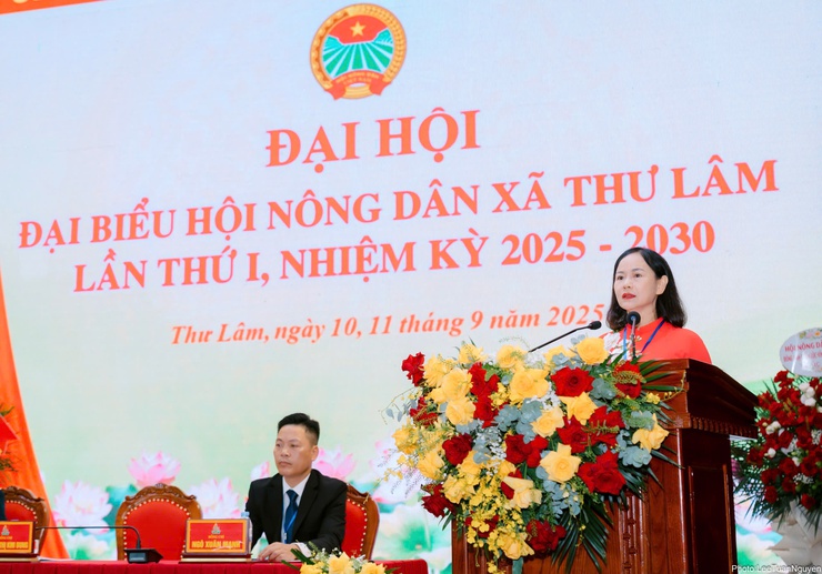 Đại hội đại biểu Hội Nông dân xã Thư Lâm lần thứ I, nhiệm kỳ 2025-2030.- Ảnh 12.