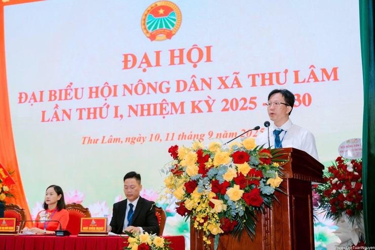 Đại hội đại biểu Hội Nông dân xã Thư Lâm lần thứ I, nhiệm kỳ 2025-2030.- Ảnh 14.