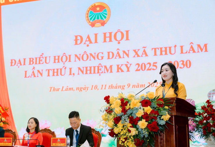 Đại hội đại biểu Hội Nông dân xã Thư Lâm lần thứ I, nhiệm kỳ 2025-2030.- Ảnh 15.
