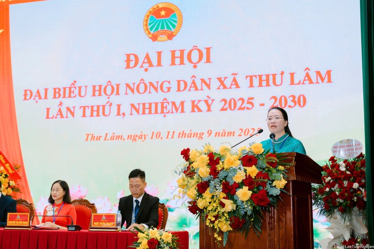 Đại hội đại biểu Hội Nông dân xã Thư Lâm lần thứ I, nhiệm kỳ 2025-2030.- Ảnh 17.