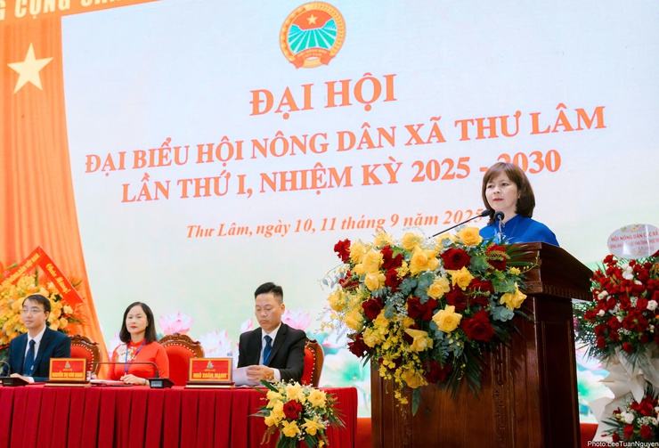 Đại hội đại biểu Hội Nông dân xã Thư Lâm lần thứ I, nhiệm kỳ 2025-2030.- Ảnh 19.