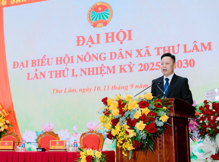 Đại hội đại biểu Hội Nông dân xã Thư Lâm lần thứ I, nhiệm kỳ 2025-2030.- Ảnh 3.
