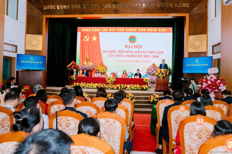 Đại hội đại biểu Hội Nông dân xã Thư Lâm lần thứ I, nhiệm kỳ 2025-2030.- Ảnh 7.