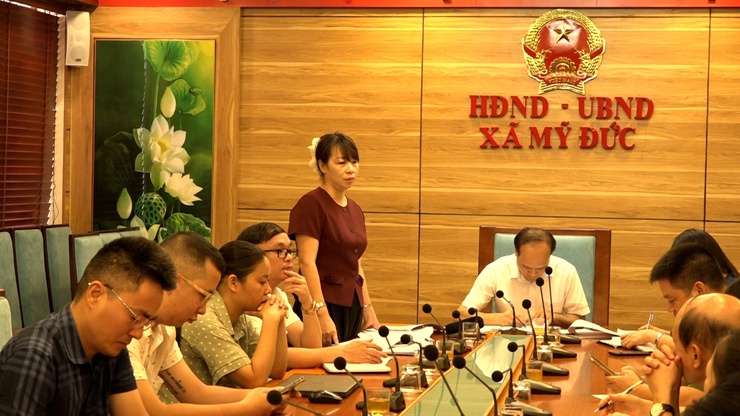 UBND xã Mỹ Đức phối hợp với Bảo hiểm xã hội cơ sở Ứng Hòa để đánh giá kết quả thực hiện các chỉ tiêu về BHXH, BHYT năm 2025- Ảnh 2.