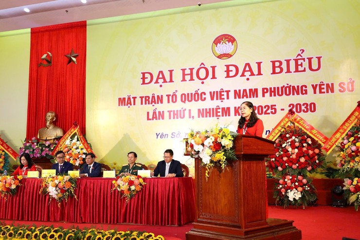 Đại hội Mặt trận Tổ quốc Việt Nam phường Yên Sở: Dấu mốc lịch sử mở ra chặng đường mới- Ảnh 4.