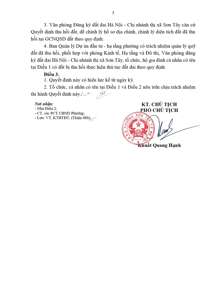 THÔNG BÁO CÔNG KHAI QUYẾT ĐỊNH VỀ VIỆC THU HỒI ĐẤT ĐỂ THỰC HIỆN DỰ ÁN- Ảnh 3.