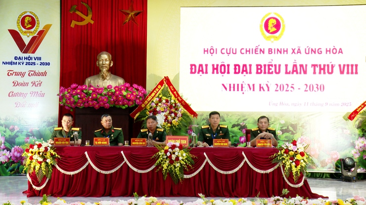 ĐẠI  HỘI ĐẠI BIỂU HỘI CỰU CHIẾN BINH XÃ ỨNG HÒA LẦN THỨ VIII, NHIỆM KỲ 2025 - 2030 THÀNH CÔNG TỐT ĐẸP.- Ảnh 4.