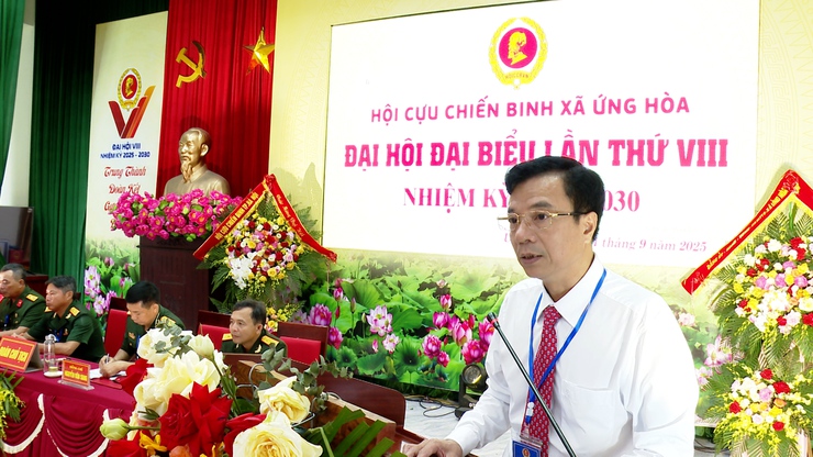 ĐẠI  HỘI ĐẠI BIỂU HỘI CỰU CHIẾN BINH XÃ ỨNG HÒA LẦN THỨ VIII, NHIỆM KỲ 2025 - 2030 THÀNH CÔNG TỐT ĐẸP.- Ảnh 3.